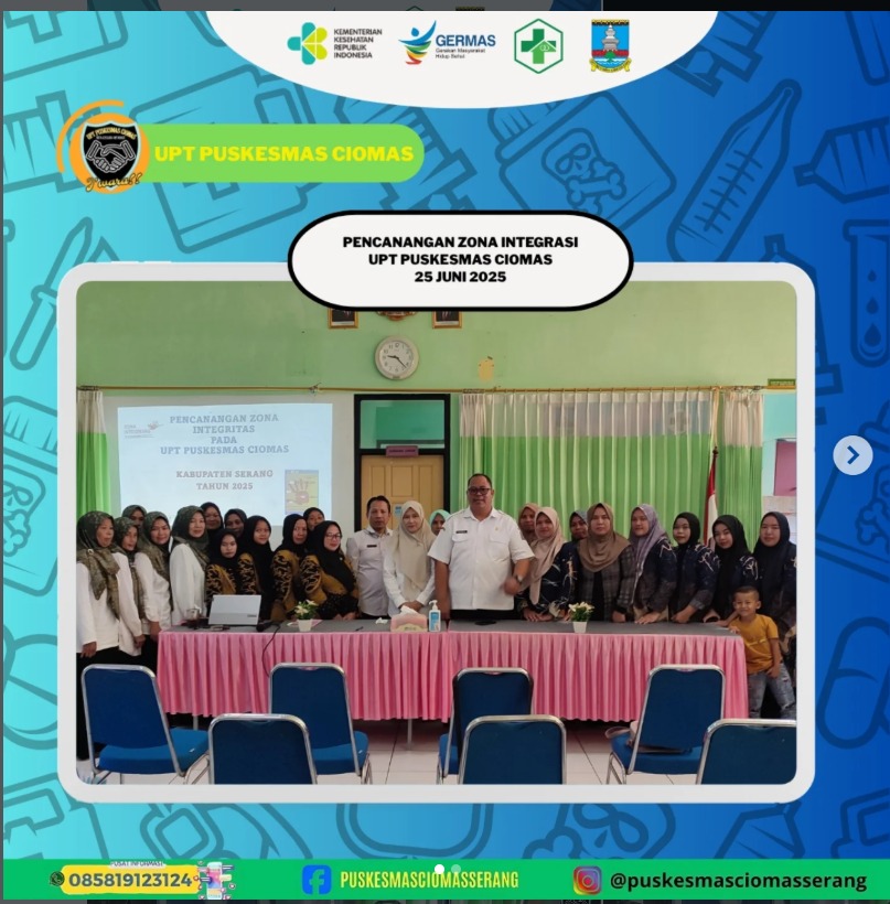 ZONA INTEGRITAS DI UPT PUSKESMAS CIOMAS